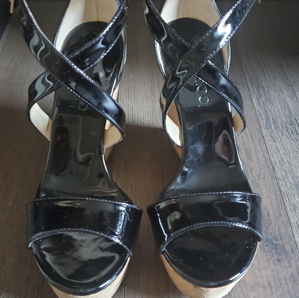 👑 HOST PICK 👑 🔥NEW🔥 Jimmy Choo 120 Portia Cork Wedge Sandals - Picture 12 of 15